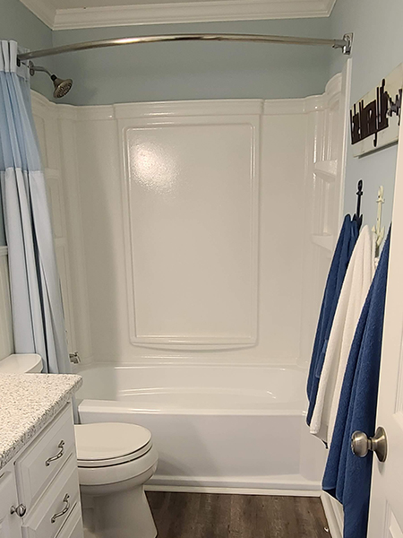 Before Bathroom Resurfacing