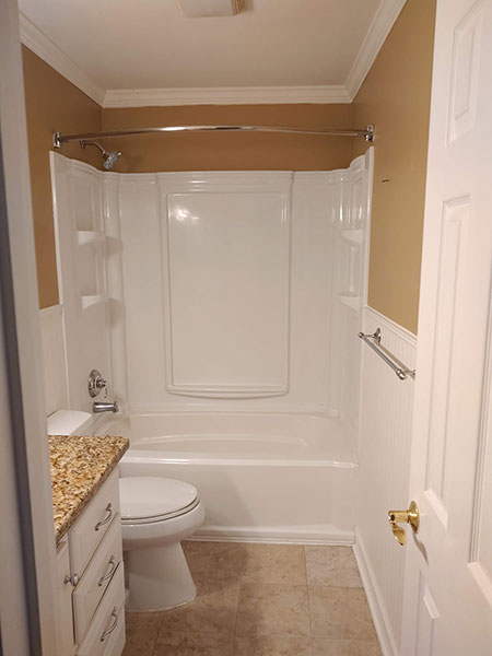 Before Bathroom Resurfacing